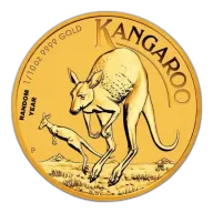 Australia 1/10 oz Gold Kangaroo - BU (Year Varies)