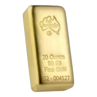 20 oz C4G Cast Gold Bullion 99.99% Pure