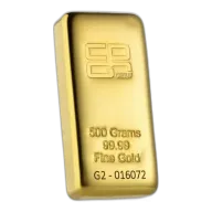 500 g CPG Cast Gold Bullion 99.99% Pure