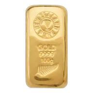 100g NZ Pure Gold Cast Bar 999.9