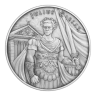 Silver Legendary Warrior Julius Caesar Round 1oz