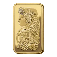 Gold Bar PAMP Lady Fortuna 5 oz Gold