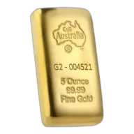 5 oz C4G Cast Gold Bullion 99.99% Pure