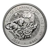 2 oz Silver Tudor Beasts BU (Random, Abrasions)