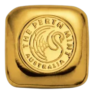 1 Oz Perth Gold Cast Square Bar (New)