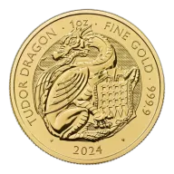 2024 UK Tudor Beasts Tudor Dragon 1oz Gold Coin