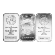 1 oz Silver Bar - Varied Mints