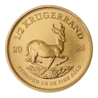 2026 South African Krugerrand 1/2oz Gold Coin