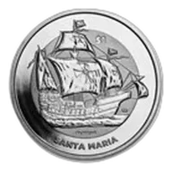 2022 BVI 1 oz Silver Santa Maria Reverse Cameo BU