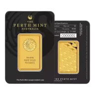10oz Minted Gold Bar Perth Mint