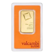 1 oz Gold Bar - Valcambi (Carded)