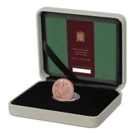22ct Gold 2020 Full Sovereign Struck On The Day Matt BU Coin Struck 31 January For The UK's Withdrawal From The EU