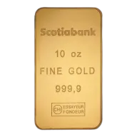 10 oz Gold Minted Bar - Scotiabank - .9999 Au