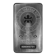 10 OZ SILVER BAR ROYAL CANADIAN MINT