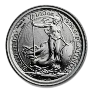 Great Britain 1/10 oz Platinum Britannia - BU (Year Varies)