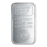 1 oz Golden State Mint Silver Bar