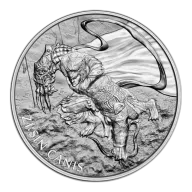 2018 South Korea 1 Oz Silver ZI:SIN Canis (BU)