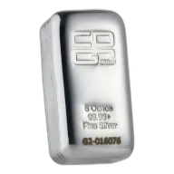 5 oz CPG Cast Silver Bullion 99.95% Pure