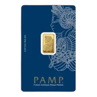 2.5 Gram Gold Bar - PAMP Suisse Lady Fortuna (In Assay Card)