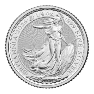 1/4 oz 99.9% Silver Britannia Coin 2025 or 2026