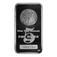 5 oz Walking Liberty Silver Bar