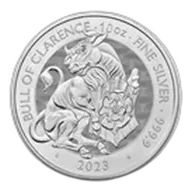 2023 GB 10 oz Silver Royal Tudor Beasts The Bull of Clarence BU