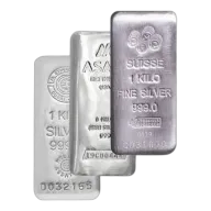 1 kg Assorted Silver Bar