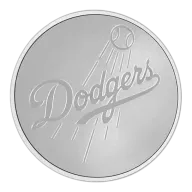 1 Troy oz New Zealand Mint Los Angeles Dodgers Silver Medallion