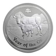 2009 Australia 1 oz Silver Year of the Ox BU