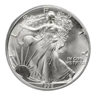 1992 Silver American Eagle - BU