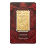 Pamp Suisse 1 Ounce Gold Bar Yellow Dragon