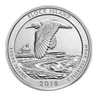 2018 5 oz Silver ATB Block Island National Wildlife Refuge, RI