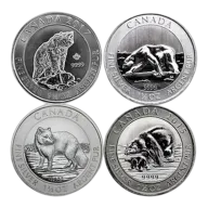 Canadian 1.5 oz Wildlife Silver Coin (Year/Design Varies)