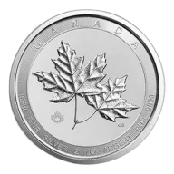 2 Oz Silver Canadian Twin Maple Leaf Coin - BU (Random Year)