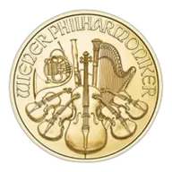1/10 oz Austrian Gold Philharmonic Coin (Random Year)
