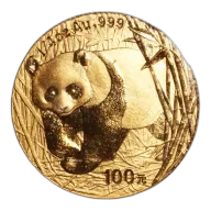Chinese Gold Panda Quarter Ounce 2001