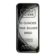 10 oz Silver Bar - Credit Suisse