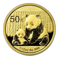 Chinese Gold Panda 10th Ounce 2012