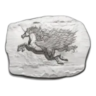 Argentia Silver 'Winged Unicorn' Bar, 10 oz .9999 - Matte Finish