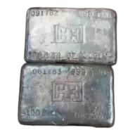 Handy & Harman Vintage 100 oz Silver Bars
