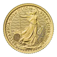 Great Britain 1/10 oz Gold 2024 Britannia BU