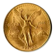 Mexico Gold Libertad One Onza 1981 BU