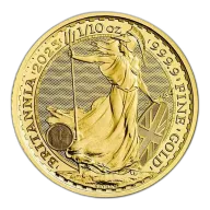 Great Britain 1/10 oz Gold 2025 Britannia BU