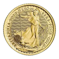 Great Britain 1/10 oz Gold 2023 Britannia Queen Elizabeth II BU