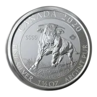 2020 1.5 Oz Canadian Silver Bull Coin - BU