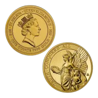 2022 St. Helena Queen's Virtues 1 Ounce Gold Coin
