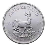 South African 1 oz Silver Krugerrand - Backdated