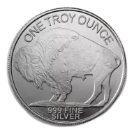 1oz Silver Round - Buffalo