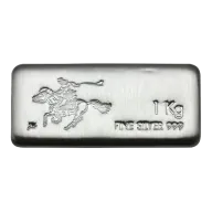 1kg Silver Cast Bar - SilverTowne Pony