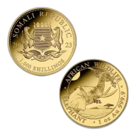 1 oz Somalia Elephant Gold Coin